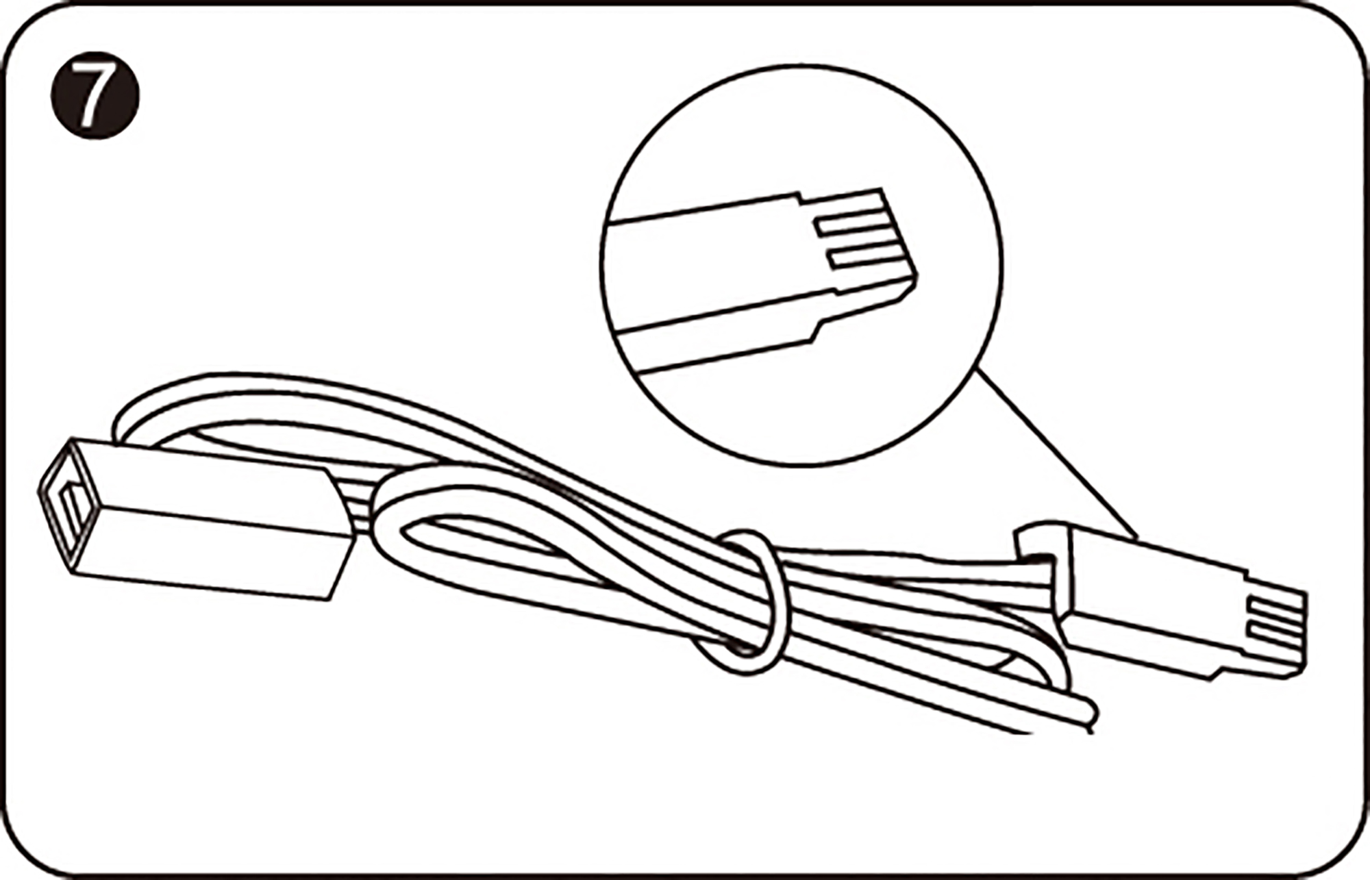 10012  Axis Connecting Cable Single Colour